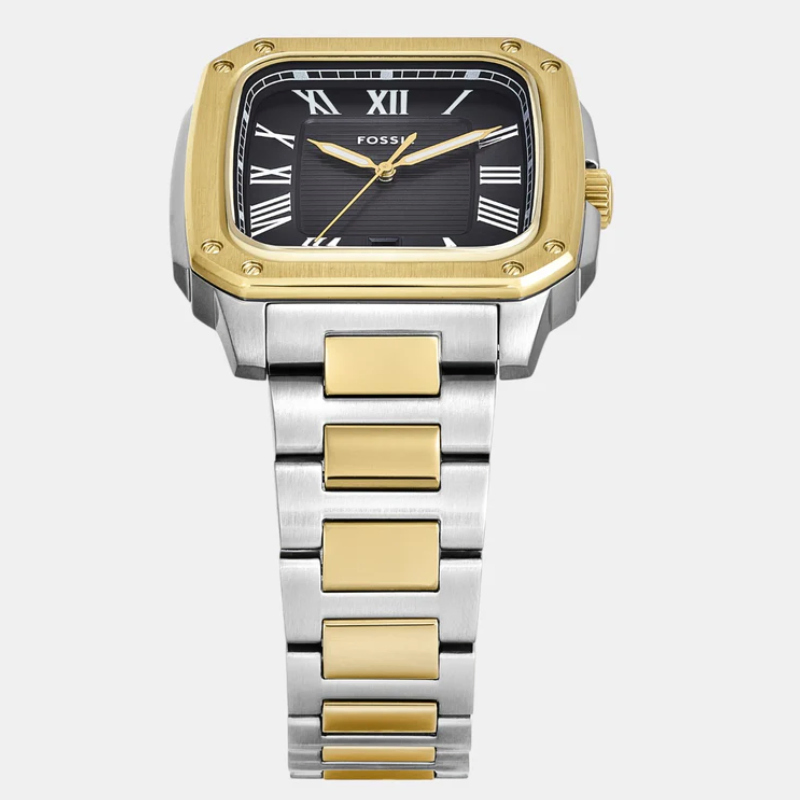 Fossil Crosby Rectangular stainless steel quartz Watch